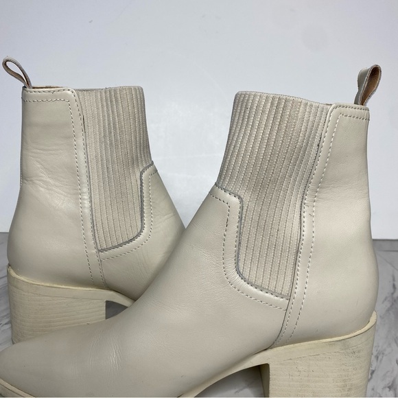 Steve Madden Abriel Pointy Toe Leather Heeled Bootie 8M - Picture 8 of 16